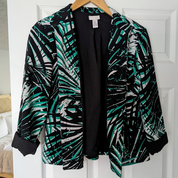 Palm Leaf Blazer - Picture 2 of 4